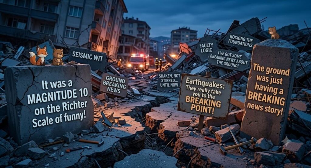 Best Earthquake Themed Wordplay Jokes