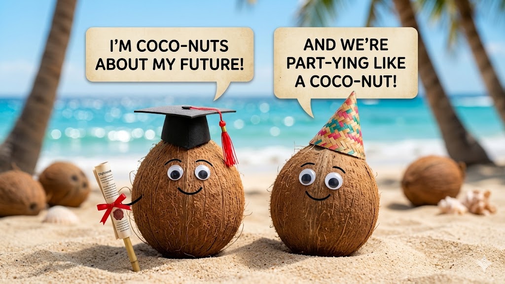 Coconut Puns Captions