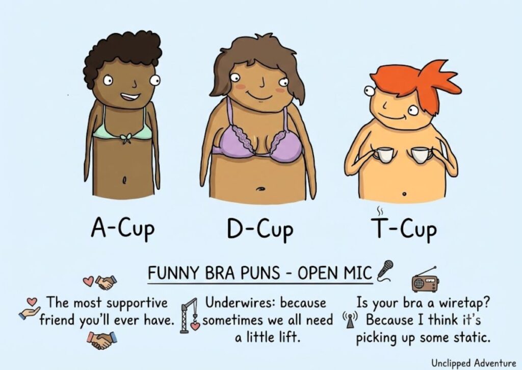 Funny Bra Puns One Liners
