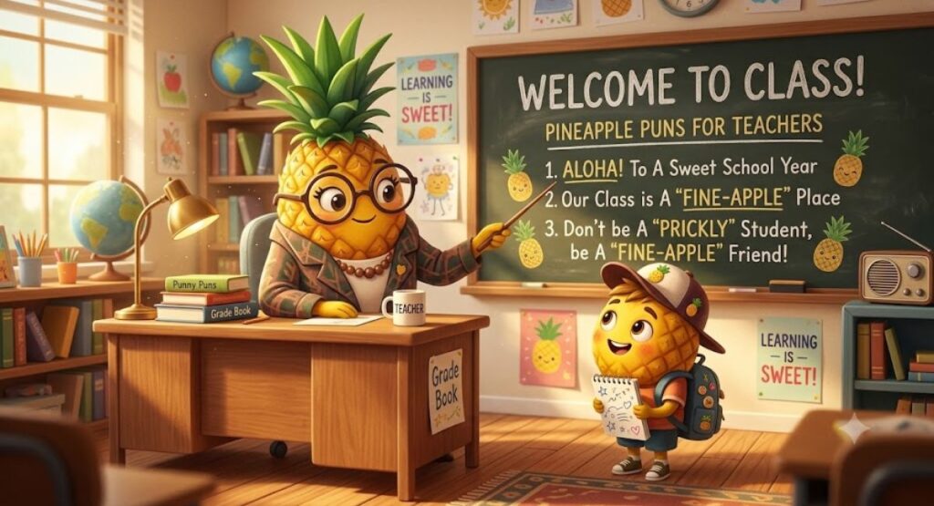 Pineapple Puns For Teachers