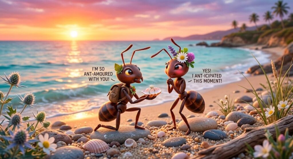 Romantic Ant Puns 