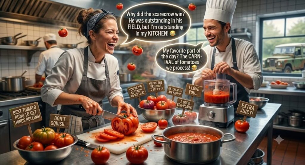 Tomato Puns for the Kitchen Crew 