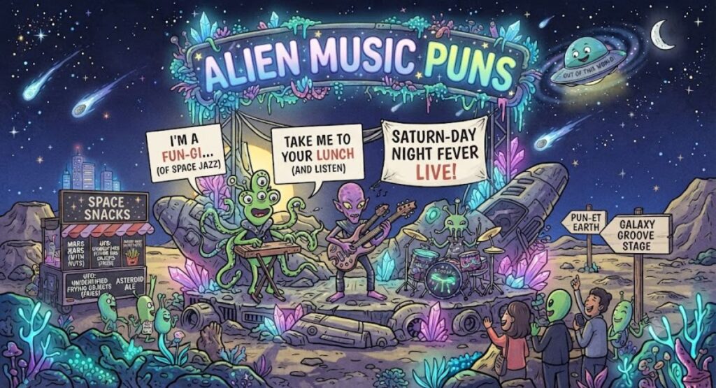  Alien Music Puns