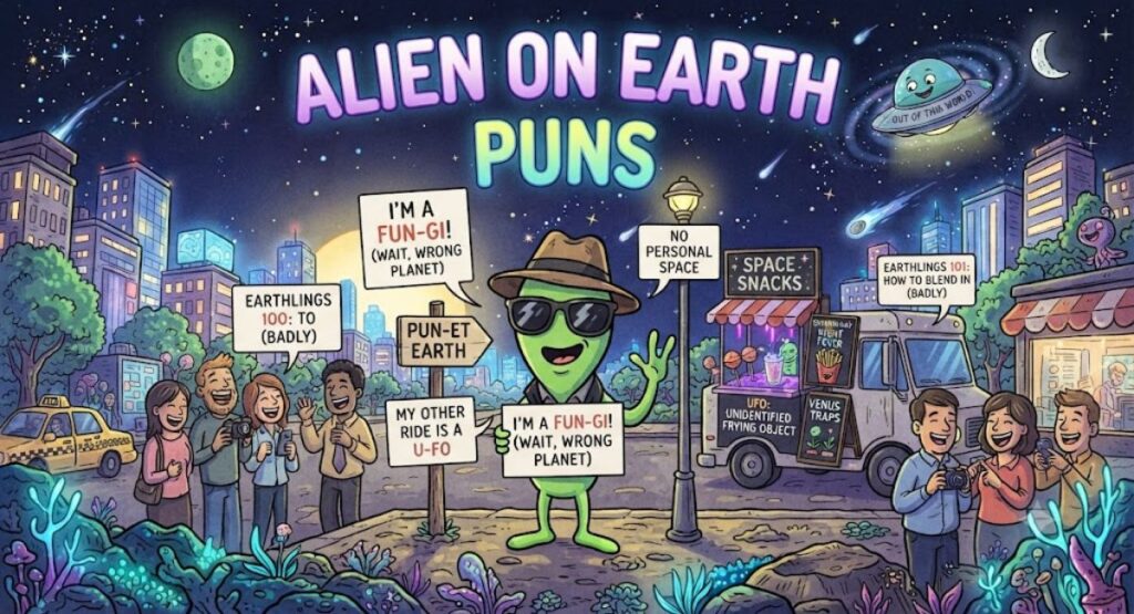 Alien on Earth Puns