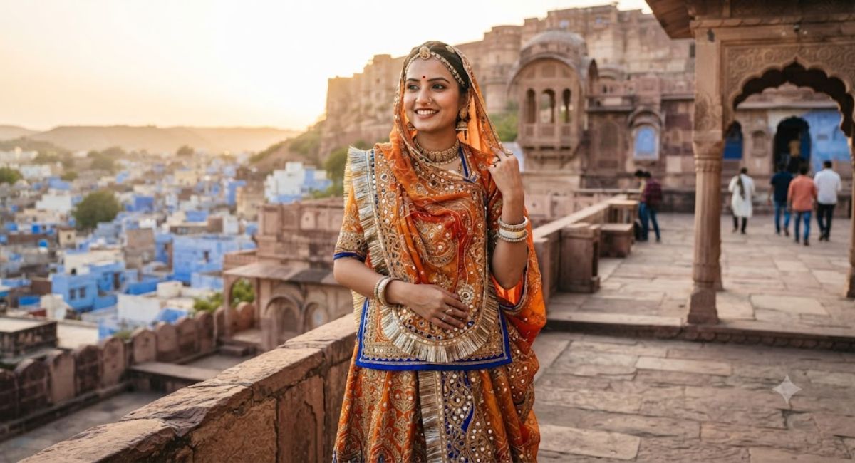 Caption For Rajasthani Look