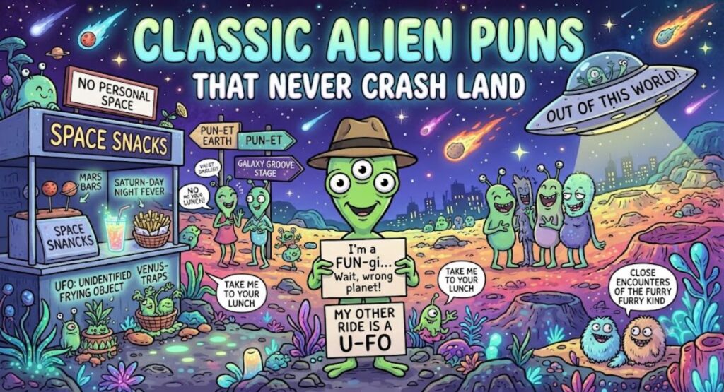  Classic Alien Puns That Never Crash Land