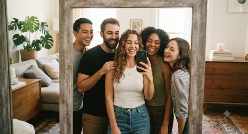 Cute captions for a mirror selfie 