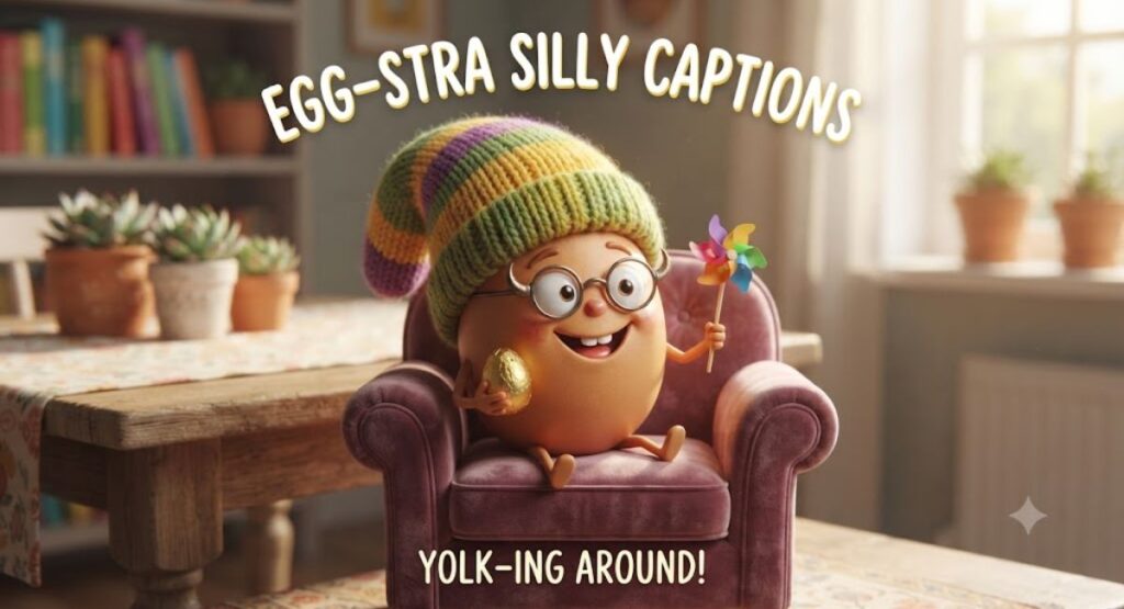 Egg-stra Silly Captions