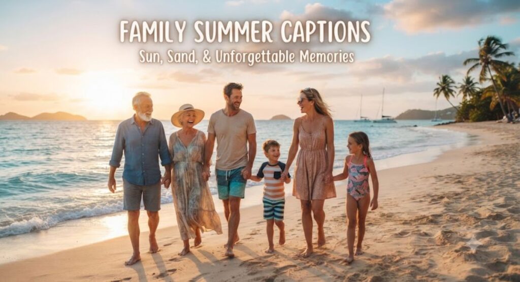 Family Summer Captions