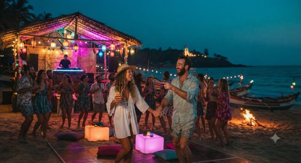 Goa Nightlife Captions 