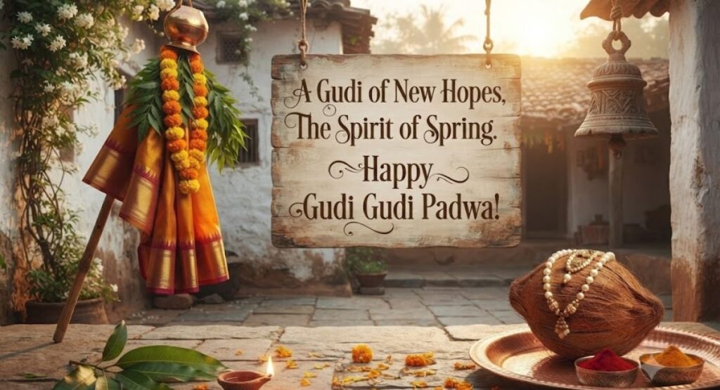 Happy Gudi Padwa Caption in Marathi