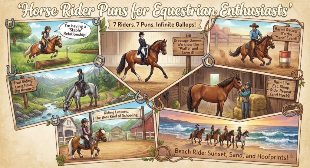 Horse Rider Puns for Equestrian Enthusiasts