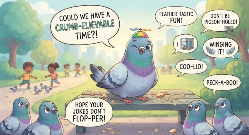 Kid-Friendly Pigeon Puns 
