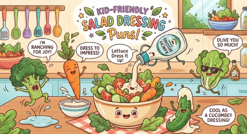 Kid-Friendly Salad Dressing Puns