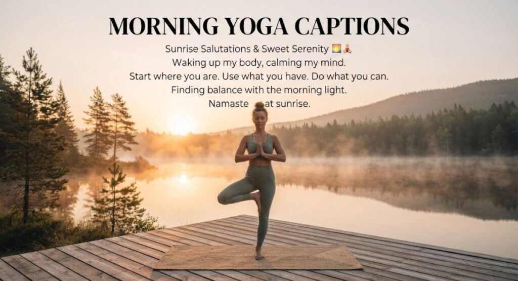 Morning Yoga Captions for Instagram