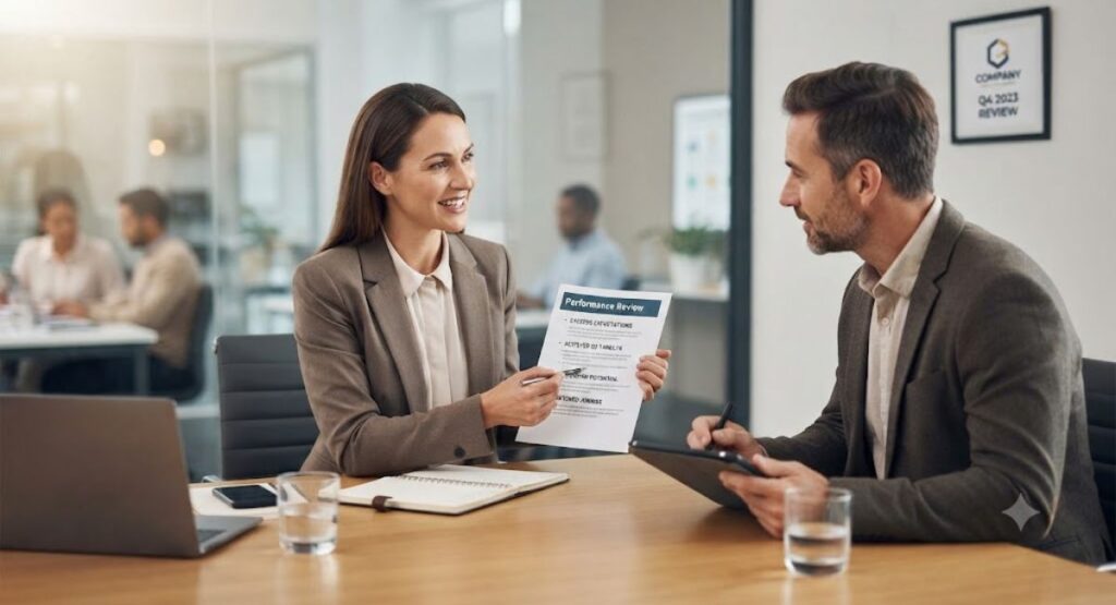 Performance Reviews Bullet Captions