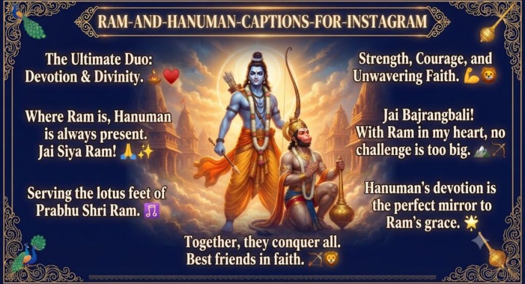 Ram and Hanuman Captions for Instagram 