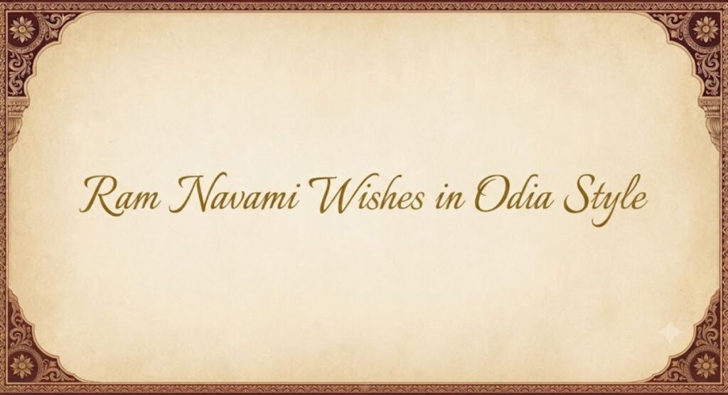 Ram Navami Wishes in Odia Style