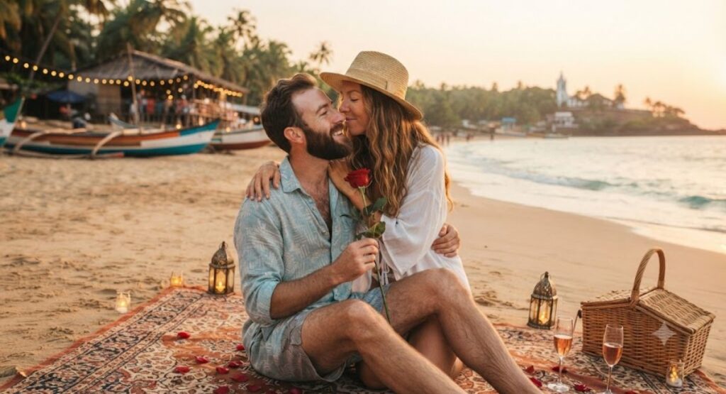 Romantic Goa Captions 