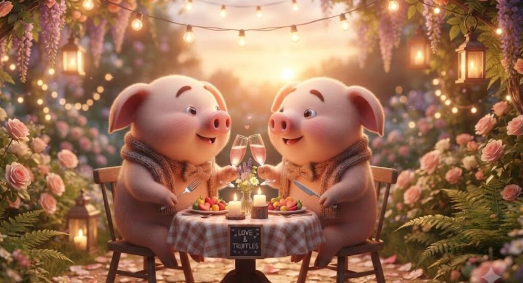 Romantic Pig Puns