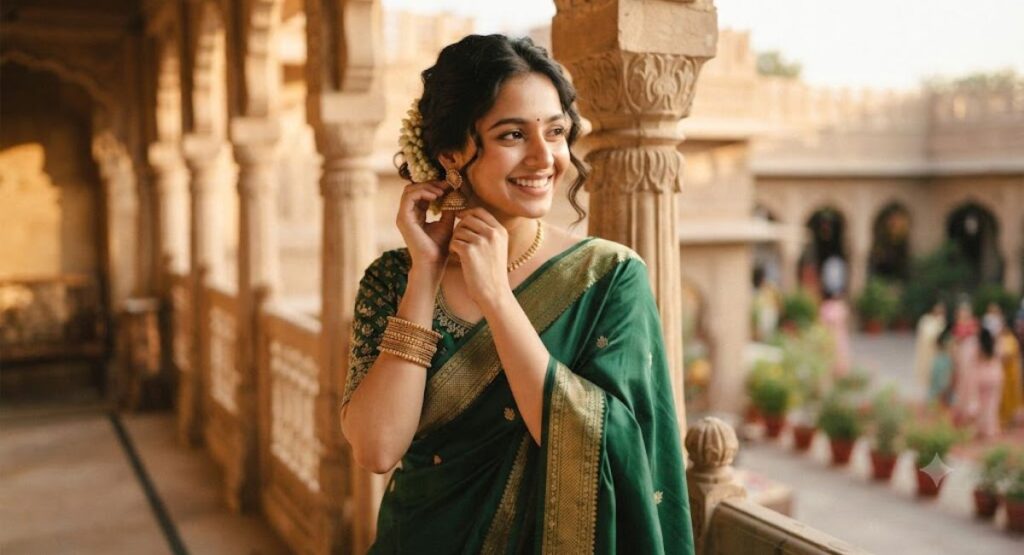 Saree and Ethnic Traditional Captions