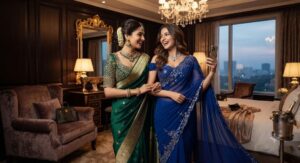 Saree Captions