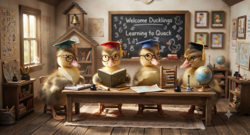 School and Study Duck Puns