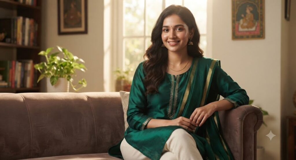 Simple Kurti Captions