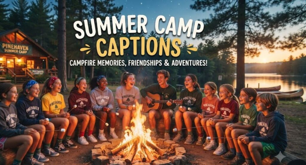 Summer Camp Captions