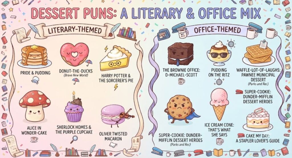 The Office & Literary-Themed Dessert Puns