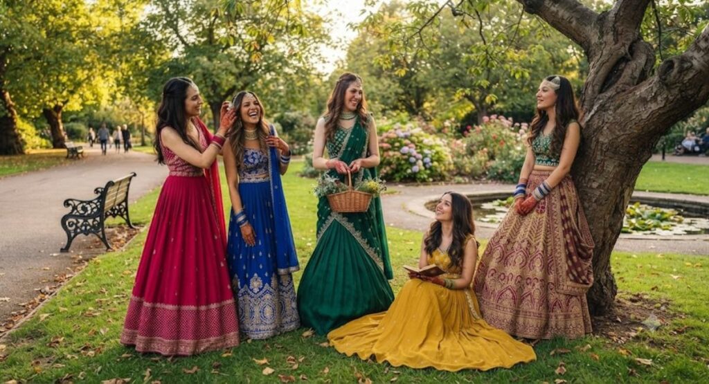 Traditional Captions for Lehenga Look