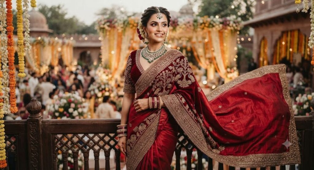 Wedding Saree Captions