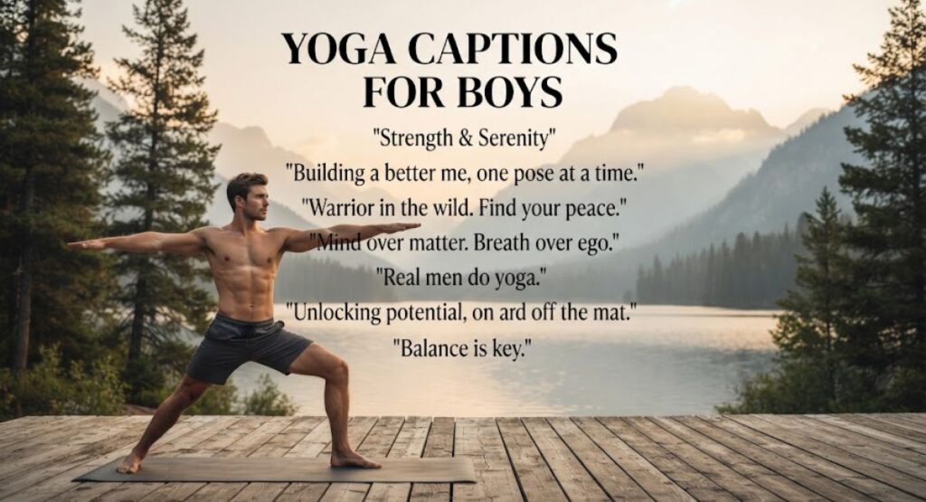 Yoga Captions for Boys