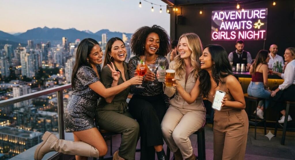 Adventurous Girls Night Instagram Captions