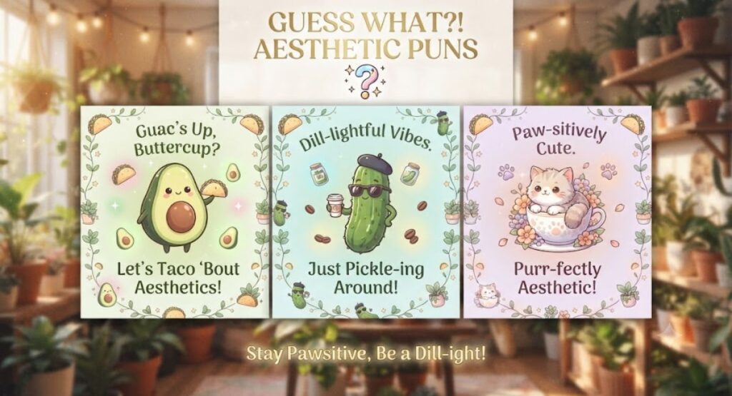 Aesthetic Guess What Puns