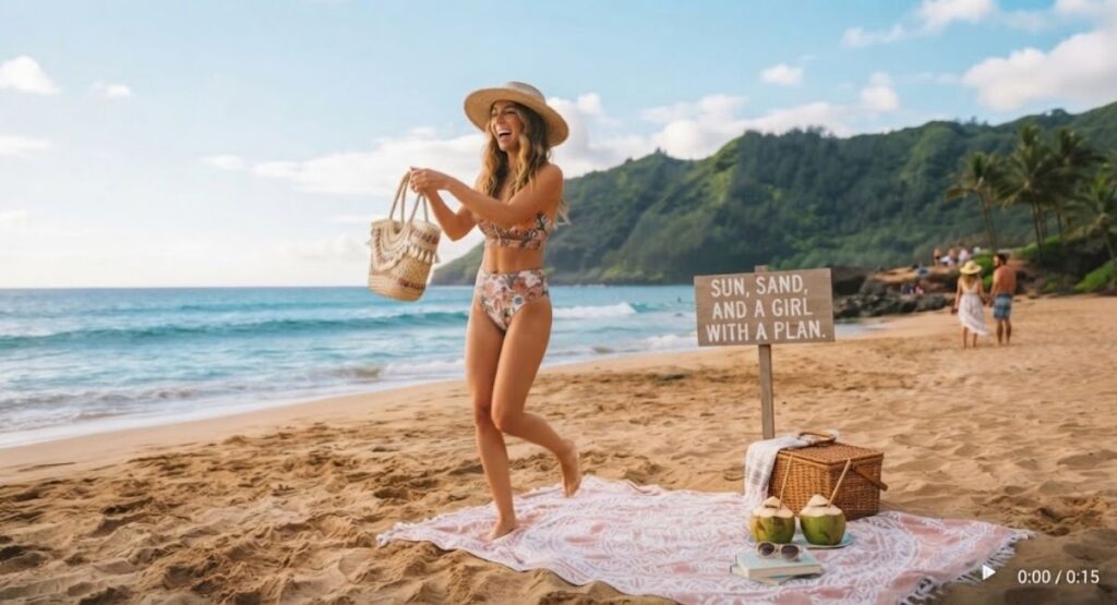 Beach Captions for Reels