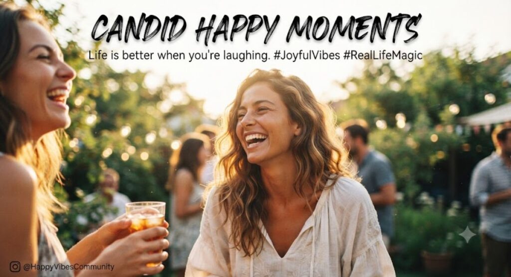 Candid Happy Captions For Instagram