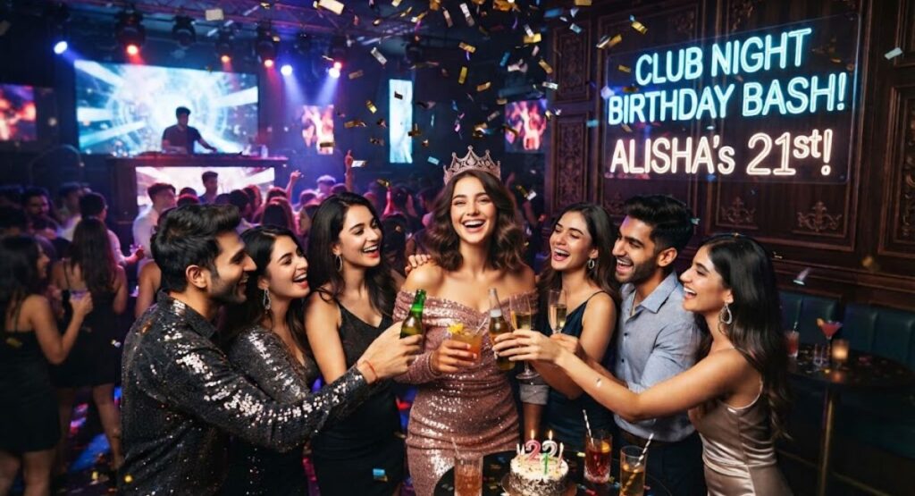 Club Night Birthday Captions