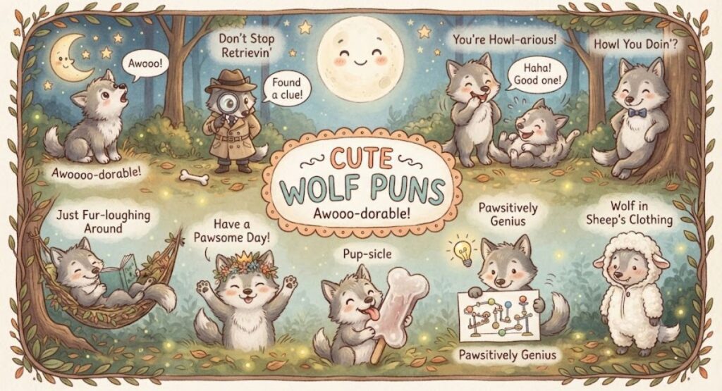 Cute Wolf Puns