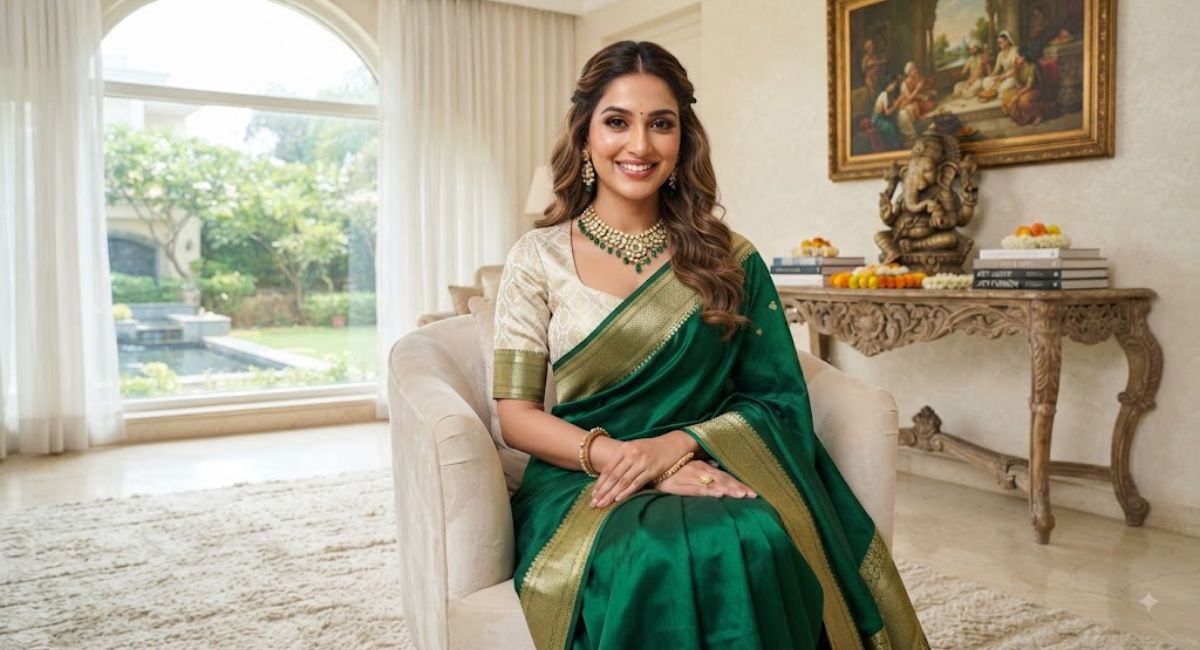 Green Saree