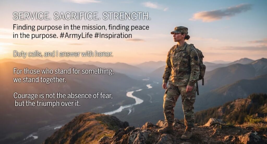 Inspirational Army Captions for Instagram