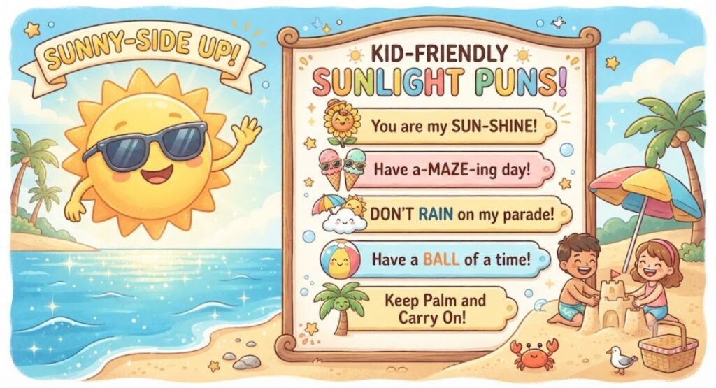 Kid-Friendly Sunlight Puns