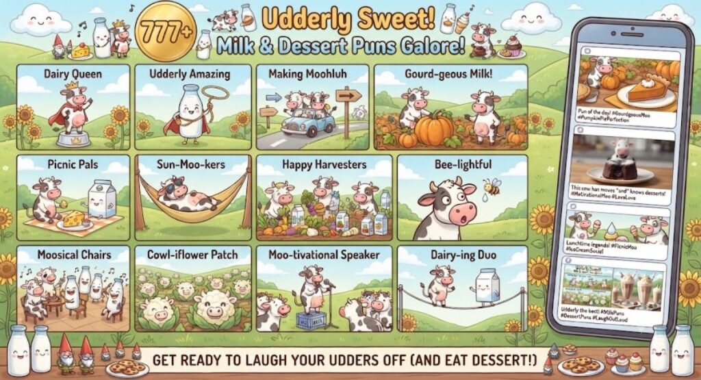 Milk & Dessert Puns