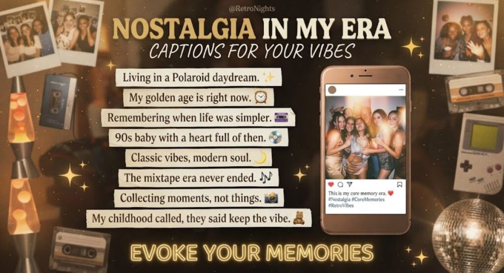 Nostalgia In My Era Captions
