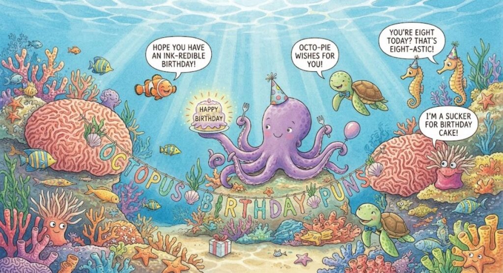 Octopus Birthday Puns
