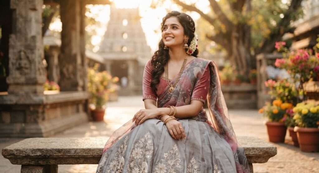 Poetic Half Saree Quotes