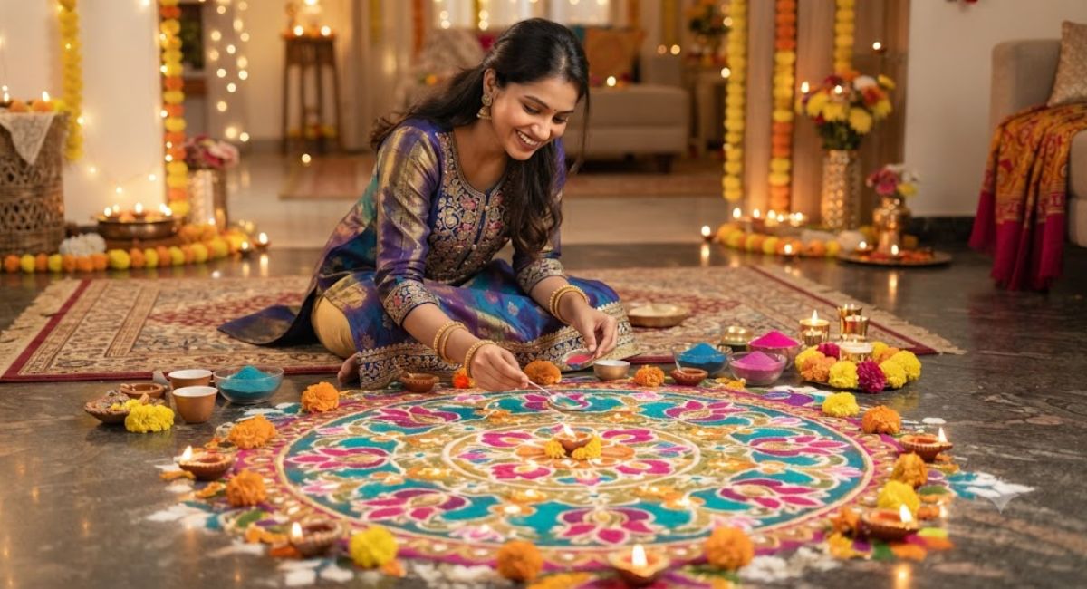 Rangoli Captions