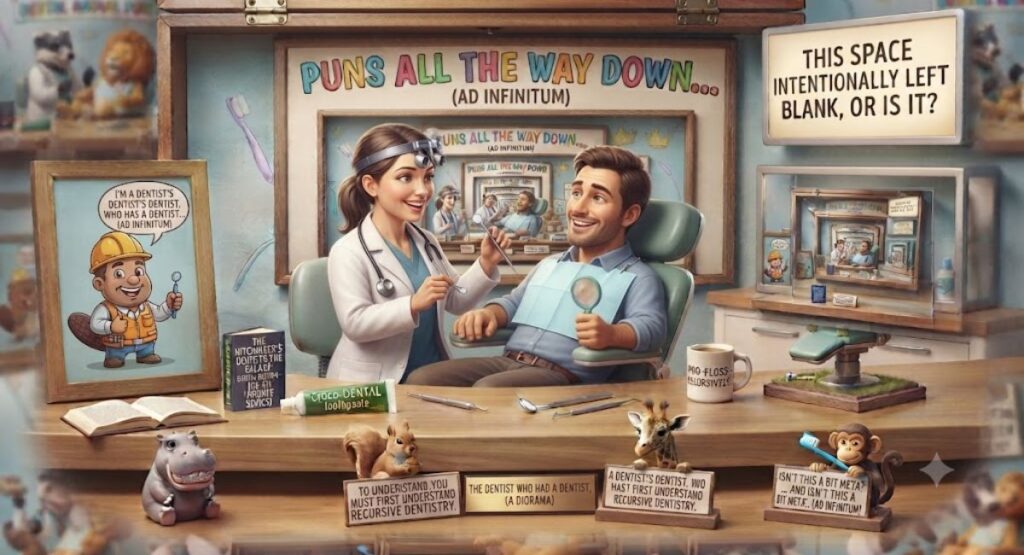 Recursive Dentist Puns