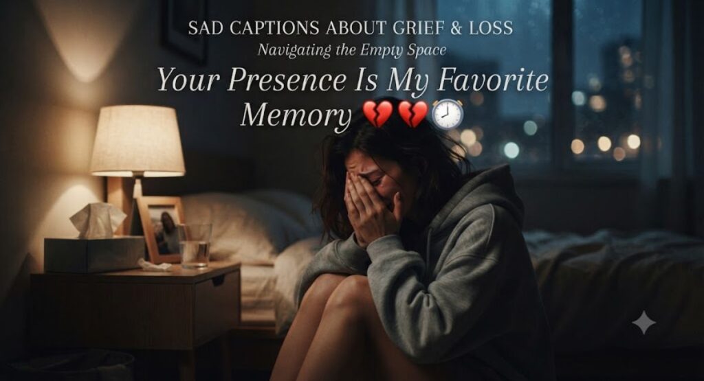 Sad Captions About Grief & Loss