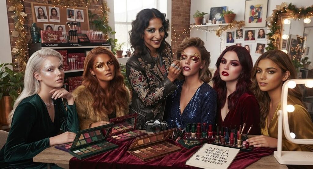 Seasonal & Festive Makeup Artist Captions